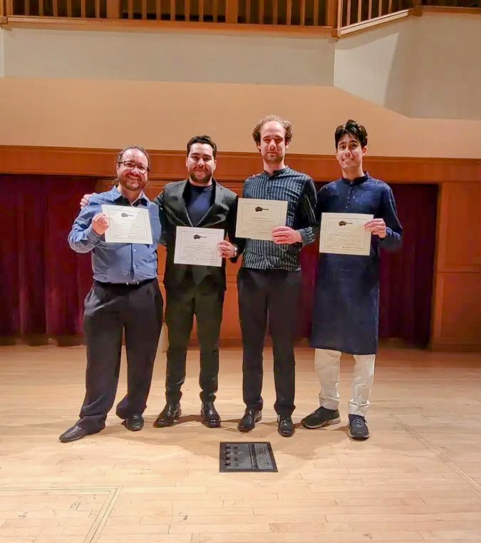 Prizewinners at the 2024 Josefina P Tuason International Guitar Competition